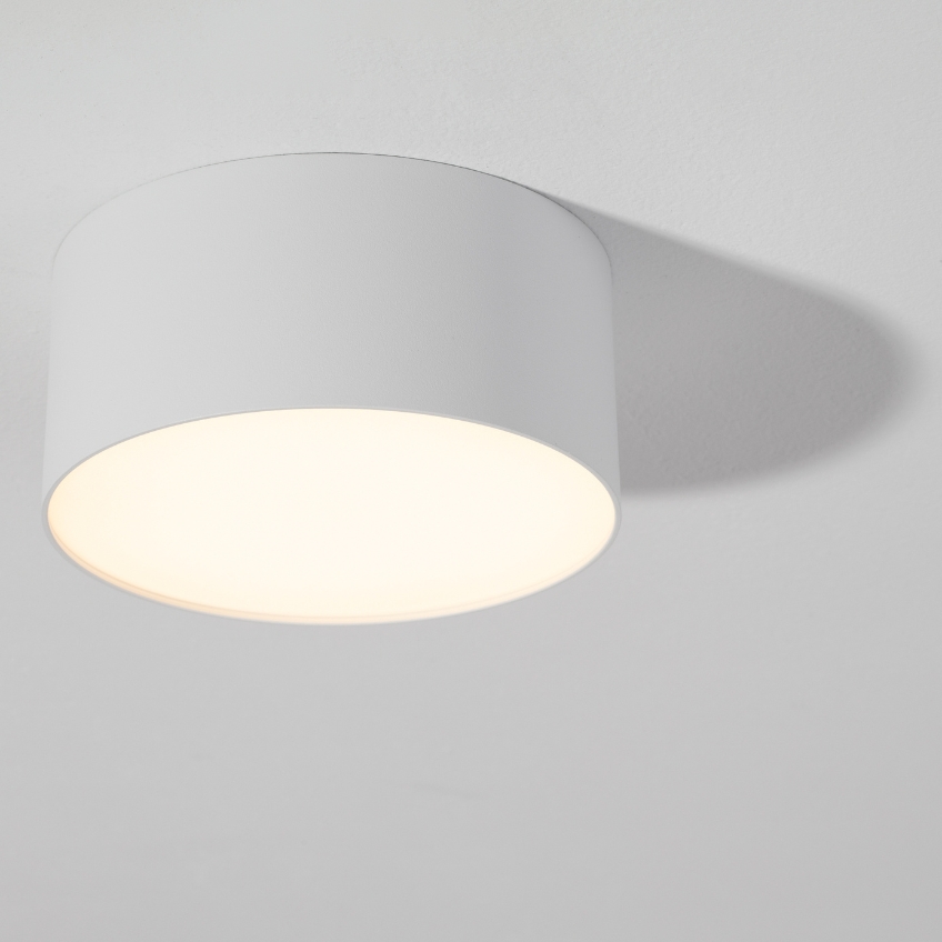 Bílé kovové stropní LED světlo Nova Luce Luldo 14 cm