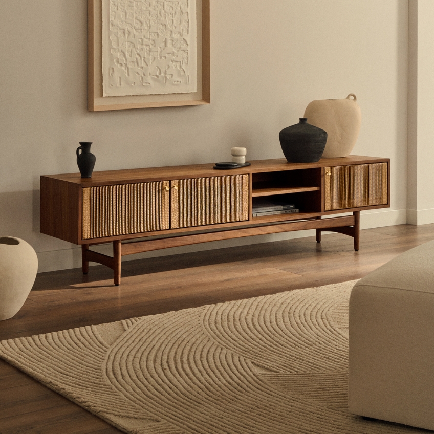 Bílý vlněný koberec Kave Home Domm 160 x 230 cm