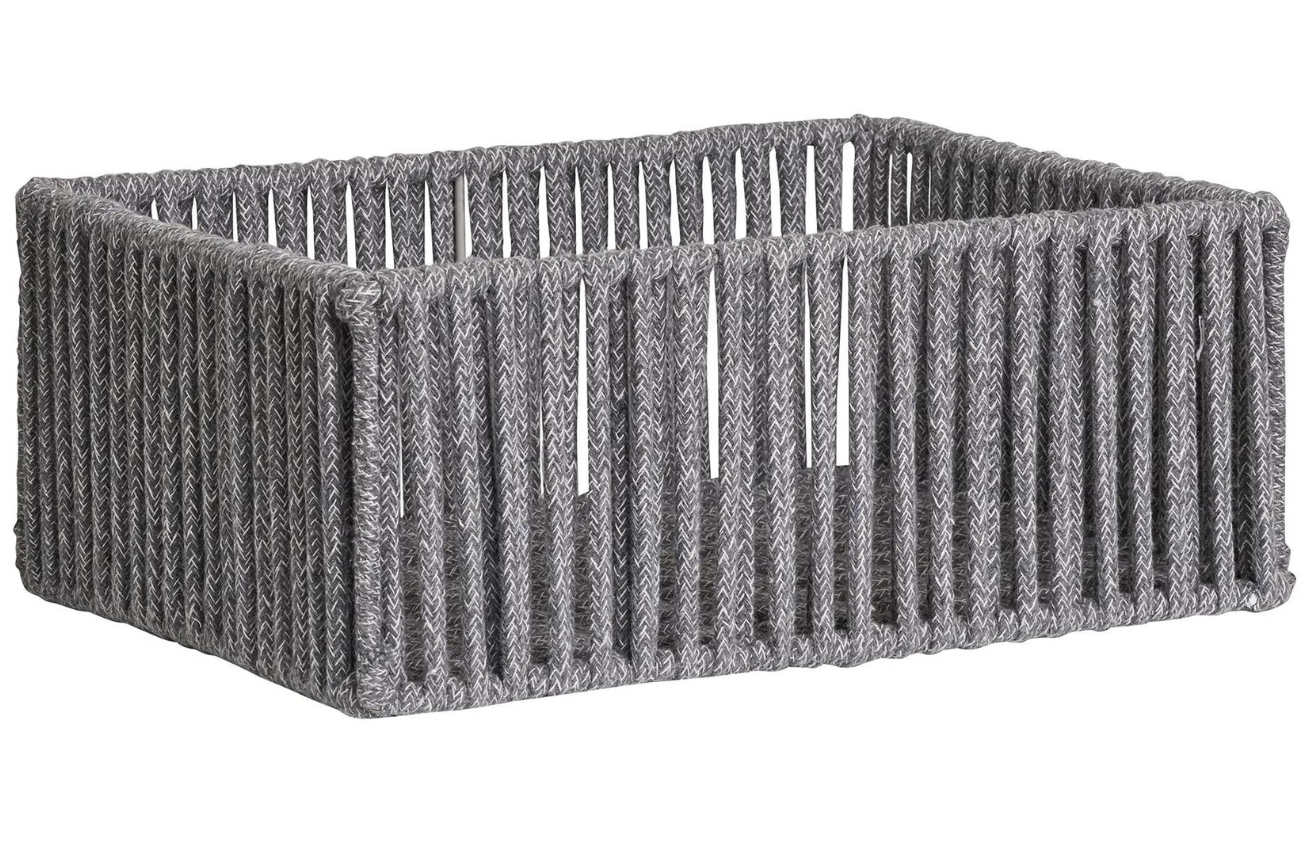 Nordic Living Set tří šedých bavlněných košů Ares