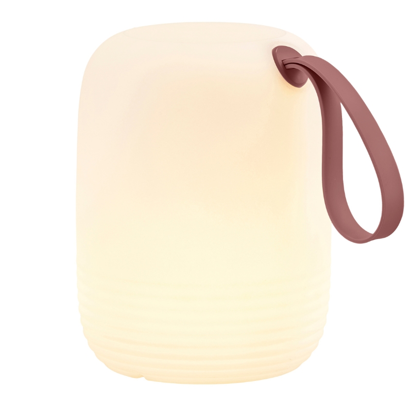Villa Collection Červená plastová stolní LED lampa Hav 15 cm