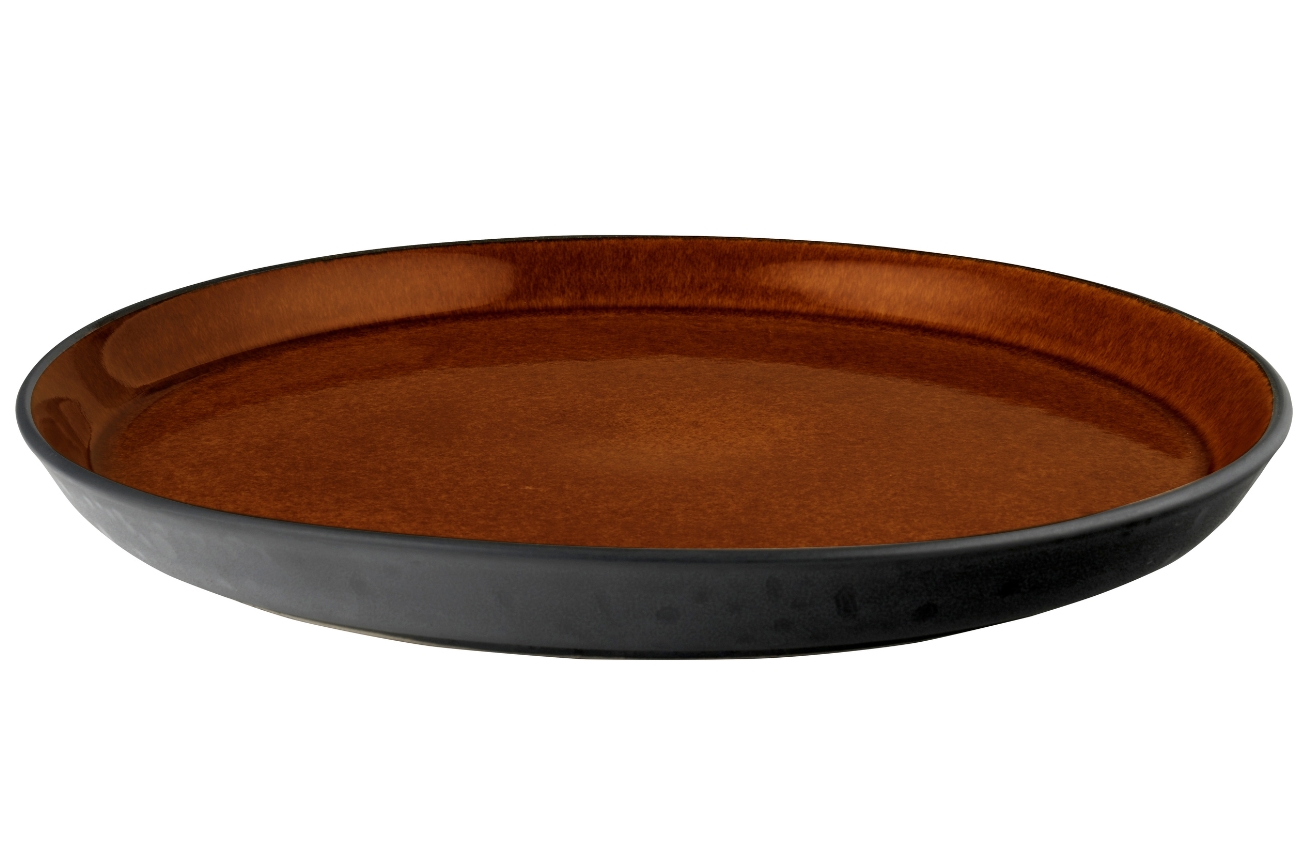 BITZ Jantarově hnědý kameninový talíř Gastro 27 cm