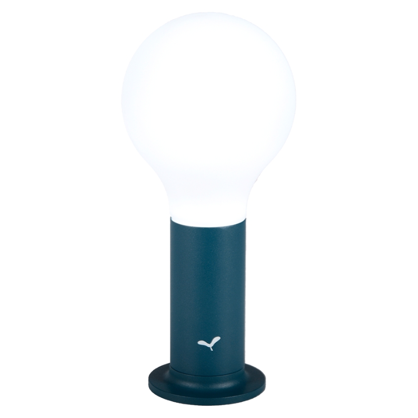 Modrá nabíjecí stolní LED lampa Fermob Aplo 26,5 cm