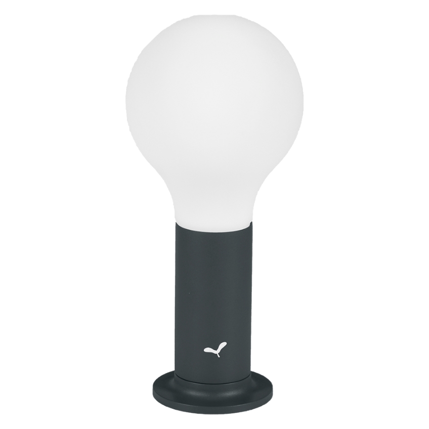 Antracitová nabíjecí stolní LED lampa Fermob Aplo 26,5 cm