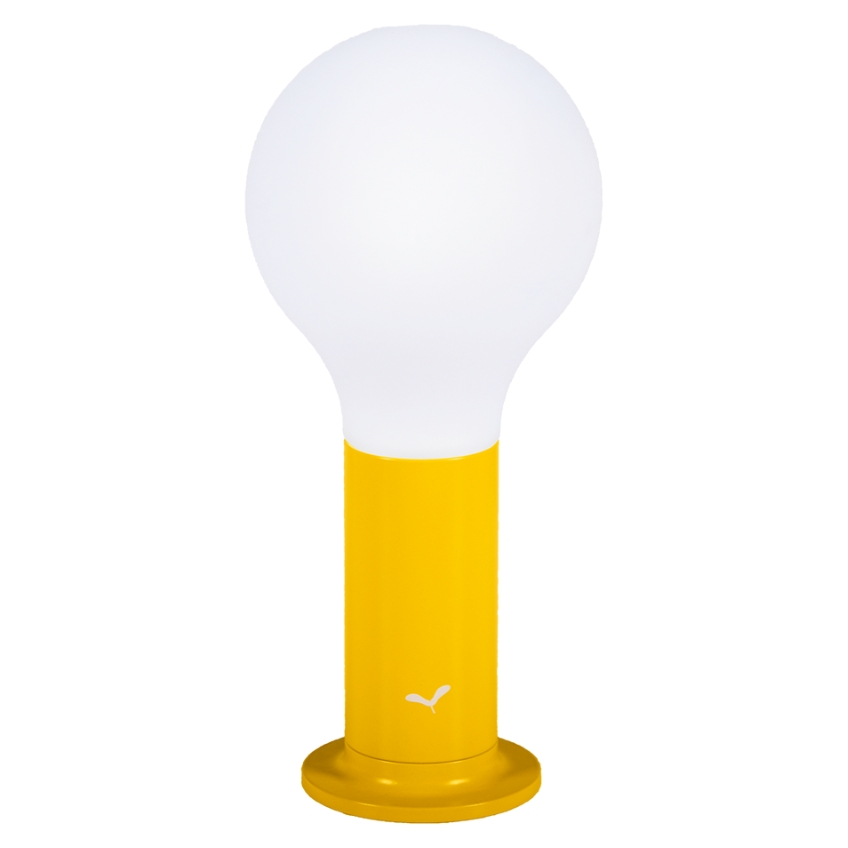 Žlutá nabíjecí stolní LED lampa Fermob Aplo 26,5 cm
