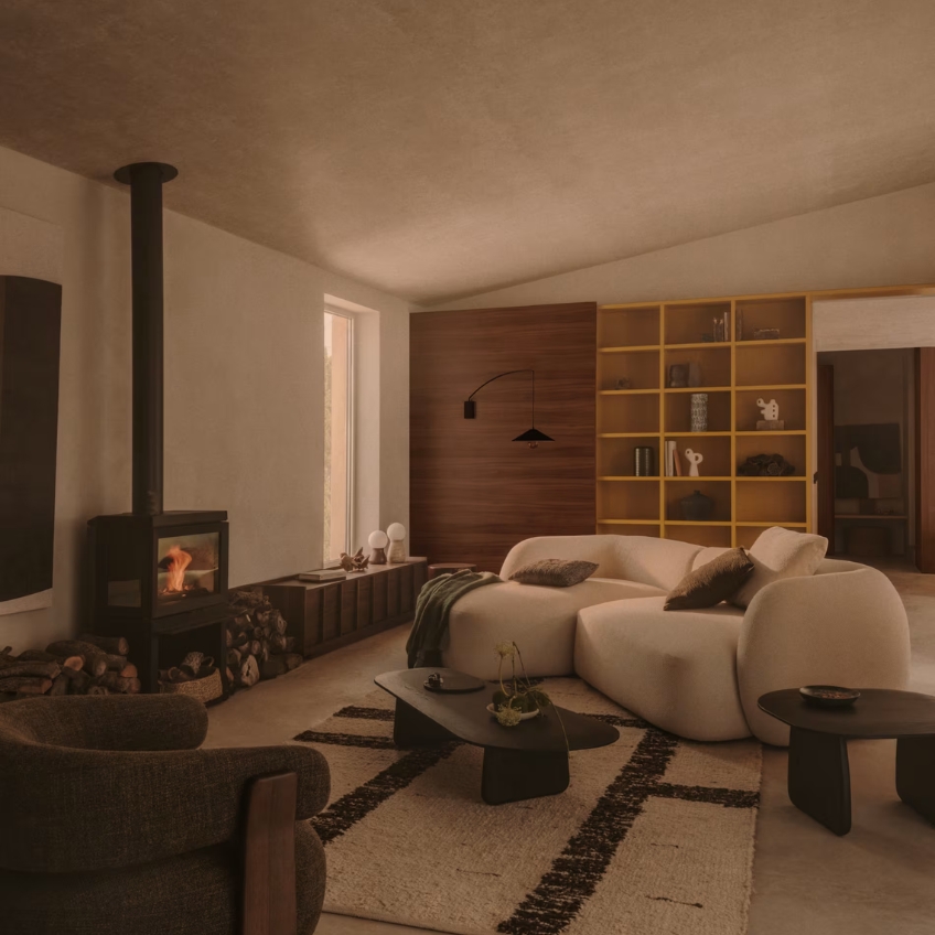 Béžová modulární rohová pohovka Kave Home Martina 287 cm, levá