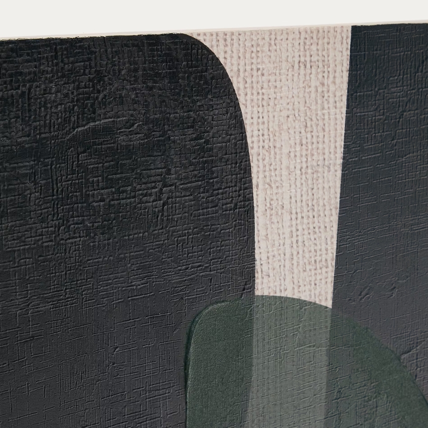 Abstraktní obraz Kave Home Nemsa 90 x 60 cm