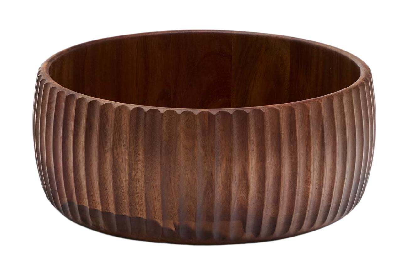 Hnědá dřevěná miska Kave Home Rommu 27,9 cm