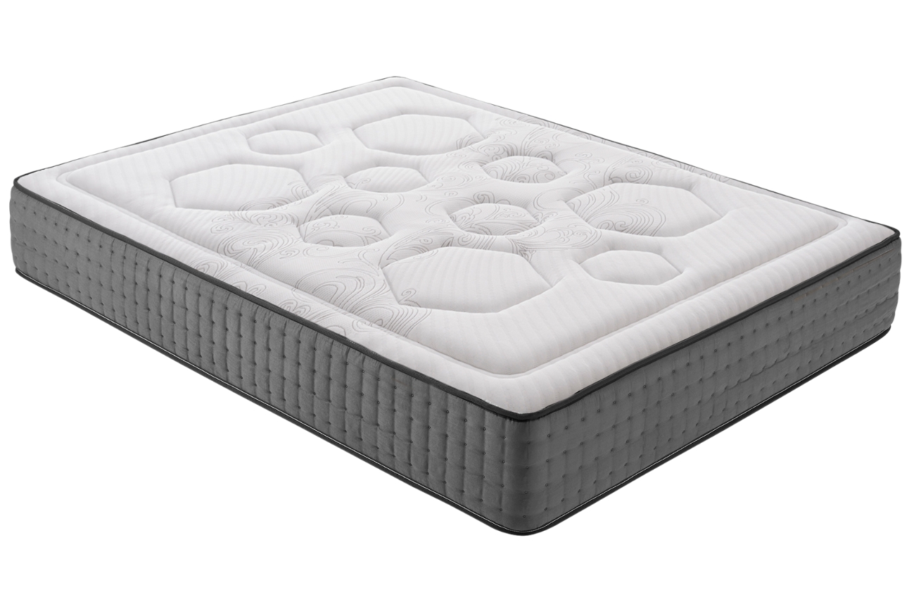 Moonia Tvrdá/středně tvrdá pružinová matrace Hexacare Bagged Springs 150 x 200 cm, tl. 28 cm