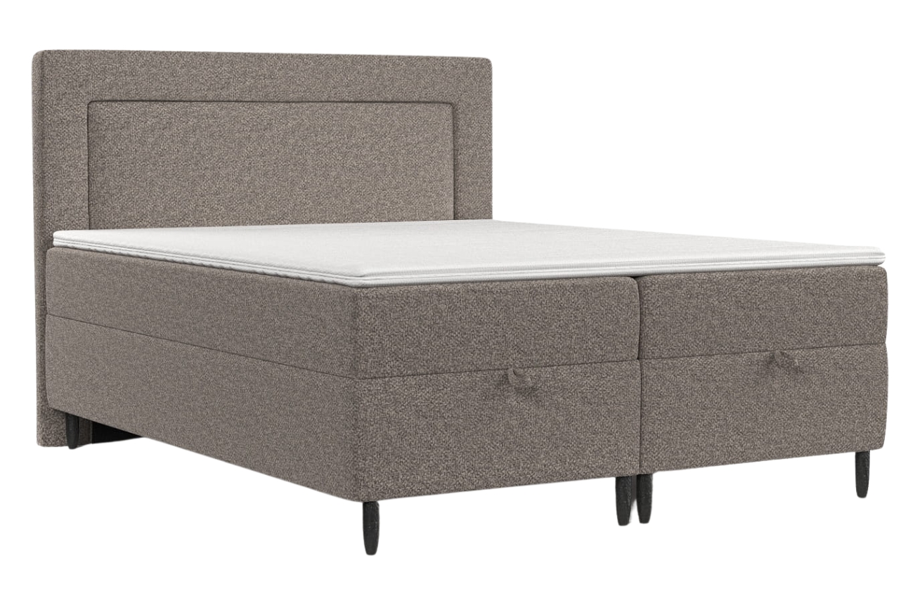 Maison de Rêve Hnědá čalouněná postel NEA 140 x 200 cm, boxspring