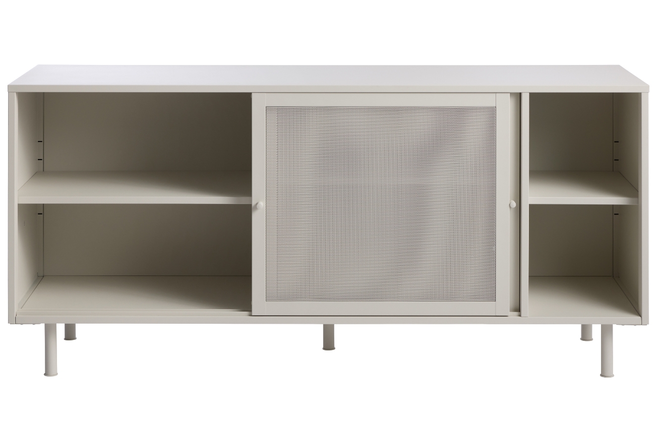 Šedá kovová komoda Unique Furniture Veep 160 x 45 cm