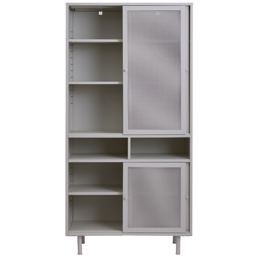 Šedá kovová komoda Unique Furniture Veep II. 90 x 40 cm