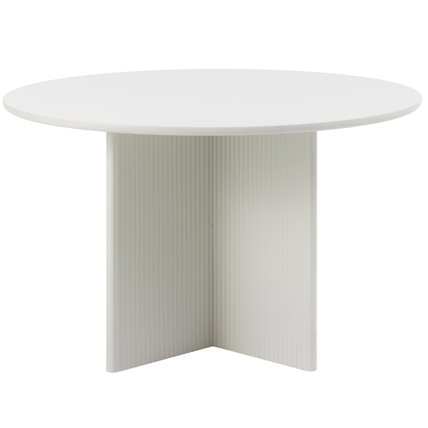 Šedý lakovaný jídelní stůl Unique Furniture Palma 110 cm