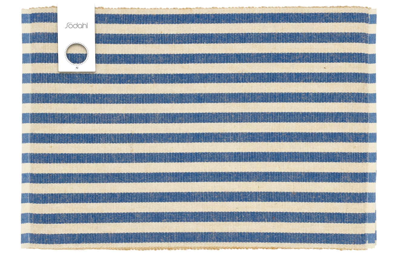 Södahl Set dvou modrých prostírání Stripe 48 x 33 cm