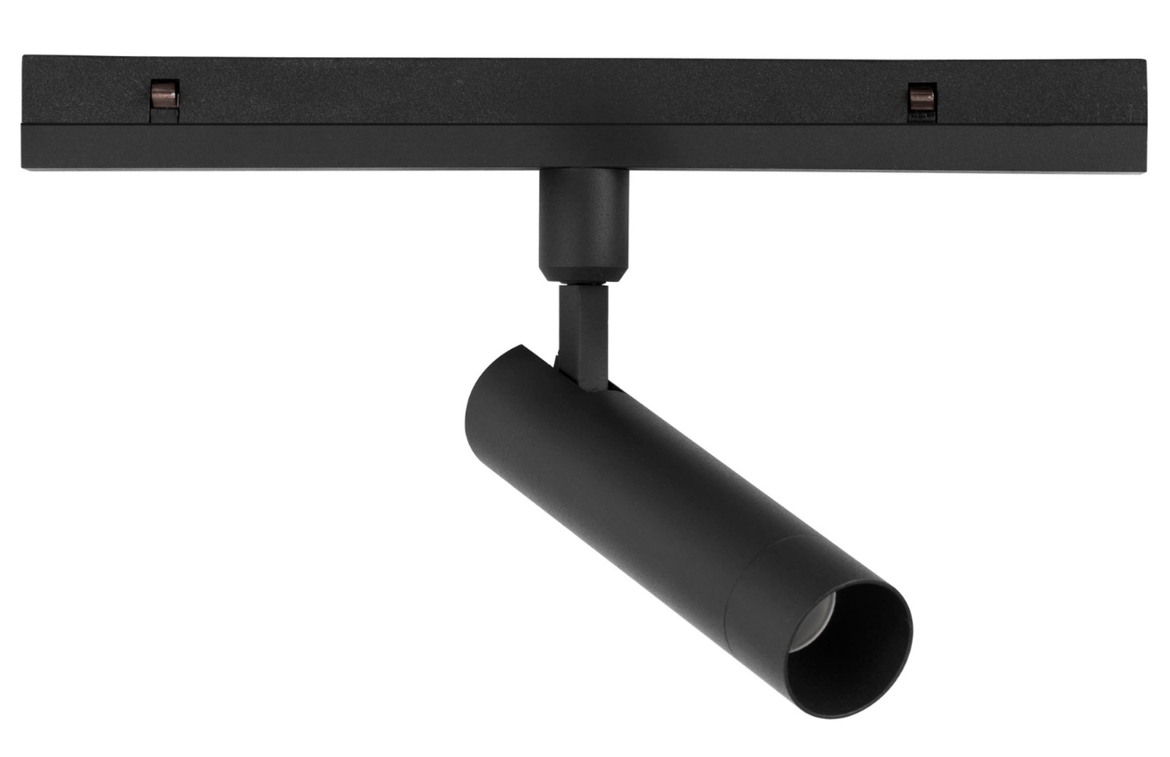 Černé kovové LED světlo do magnetické lišty Nova Luce Lod 24,5 cm