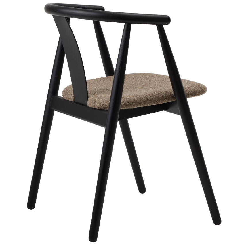 Černá dubová jídelní židle Unique Furniture Relate