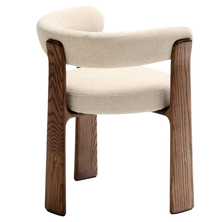 Béžová ořechová jídelní židle Kave Home Granite II.