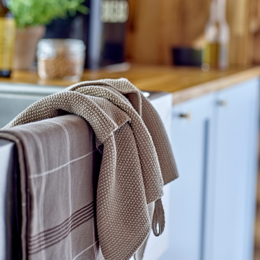 Södahl Béžová bavlněná utěrka Soft Kitchen 40 x 60 cm