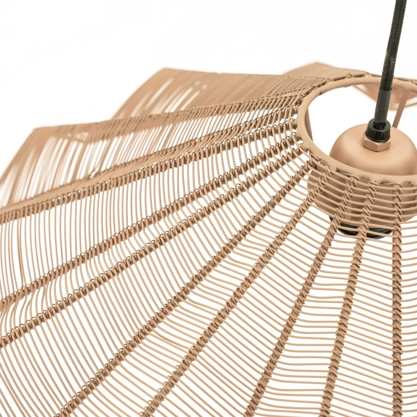 Starorůžové kovové závěsné světlo Varjo 51 cm