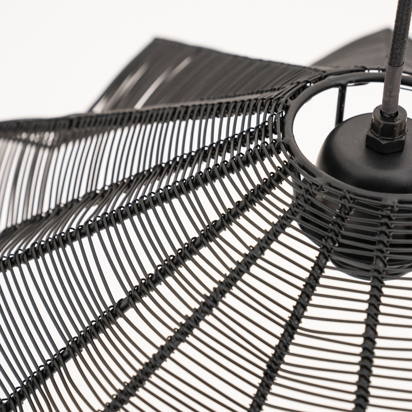 Černé kovové závěsné světlo Varjo 40 cm