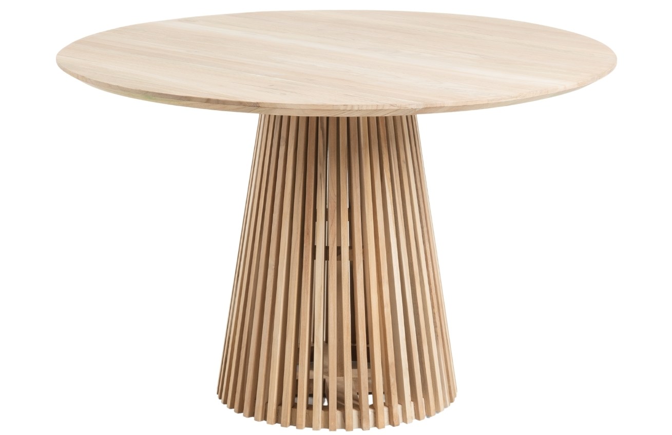 Teakov&yacute; kulat&yacute; j&iacute;deln&iacute; stůl Kave Home Jeanette 120 cm