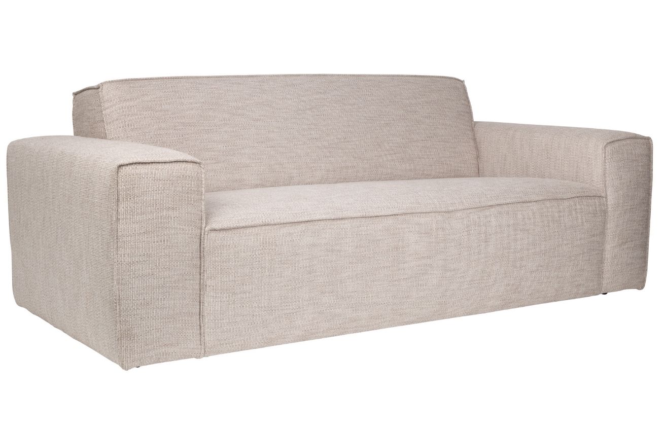 B&eacute;žov&aacute; l&aacute;tkov&aacute;  dvoum&iacute;stn&aacute; pohovka ZUIVER BOR 200 cm