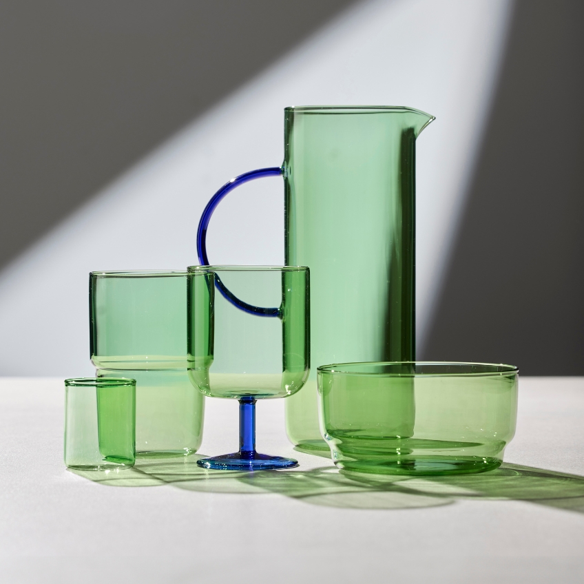 Lyngby Glas Set dvou zelených sklenic na destiláty Torino 60 ml