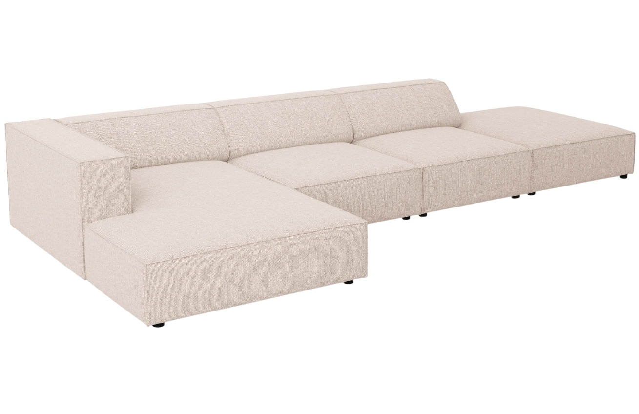 Béžová čalouněná rohová pohovka Cosmopolitan Design Arendal 341 cm, levá