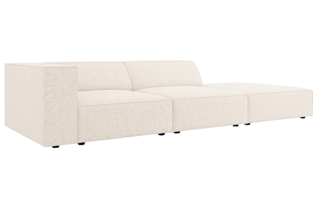 Světle béžová čalouněná čtyřmístná pohovka Cosmopolitan Design Arendal 262 cm, pravá