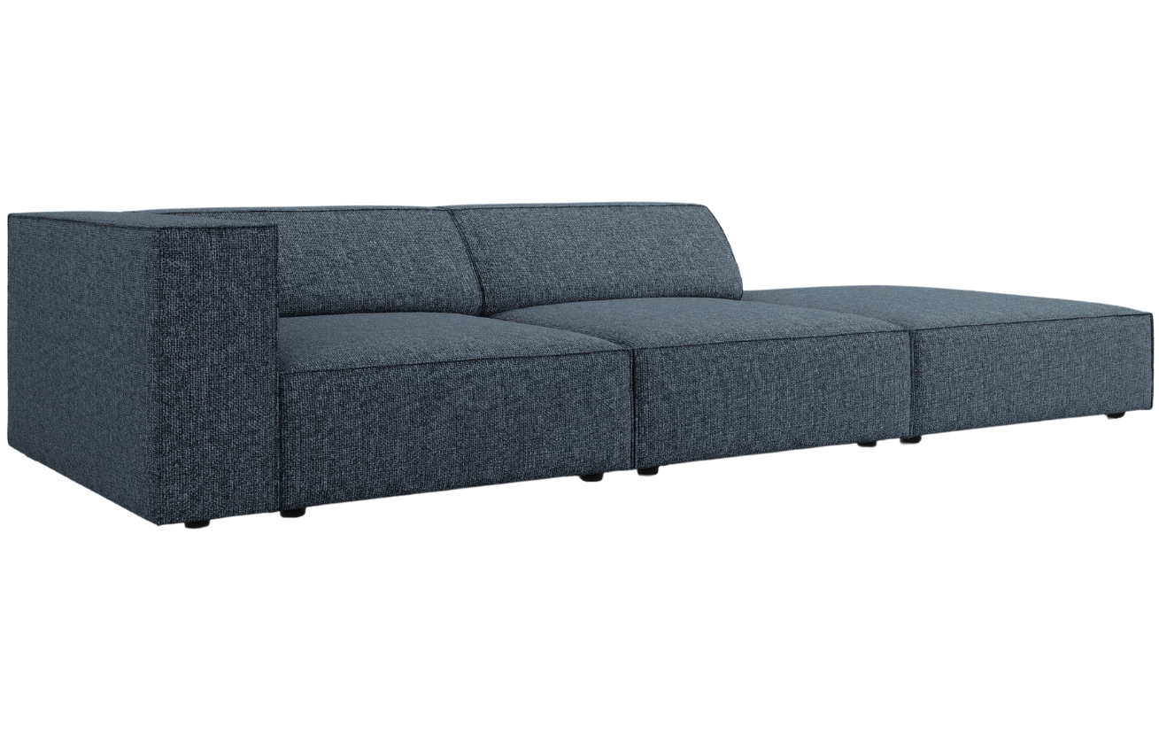 Královsky modrá čalouněná čtyřmístná pohovka Cosmopolitan Design Arendal 262 cm, pravá