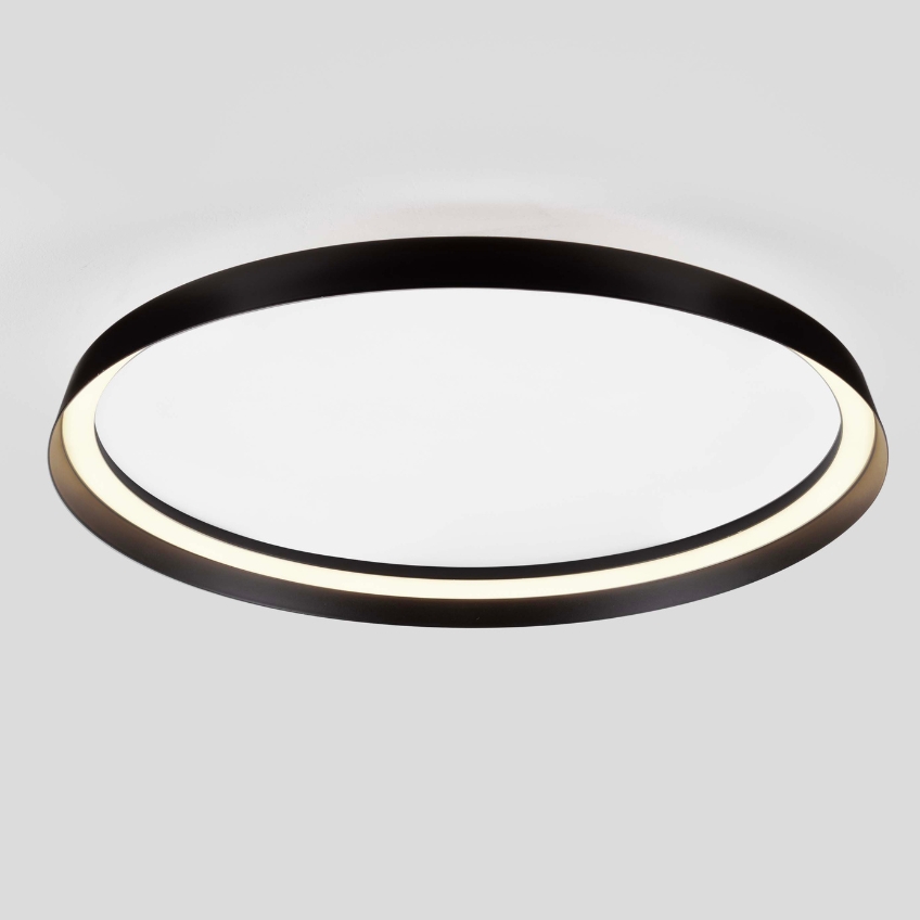 Černé kovové stropní LED světlo Nova Luce Ormi 60 cm
