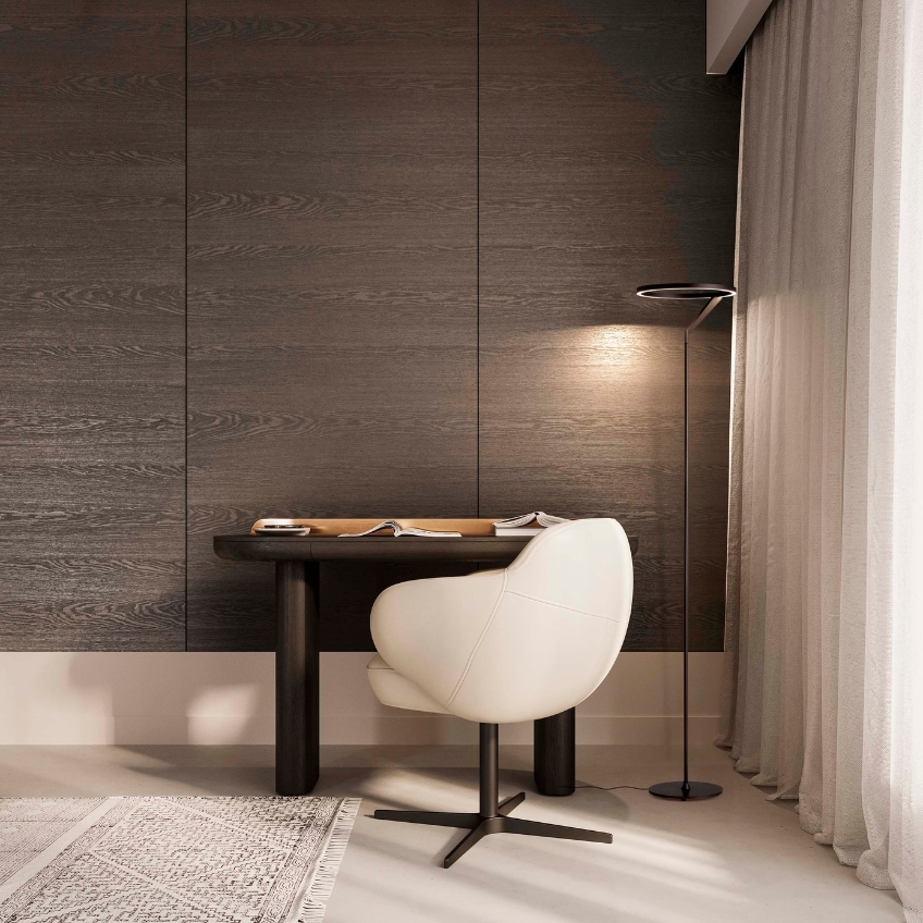 Černá kovová stojací LED lampa Nova Luce Tilia 168 cm