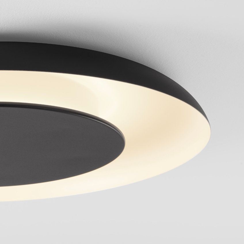 Černobílé kovové stropní LED světlo Nova Luce Epos 60 cm