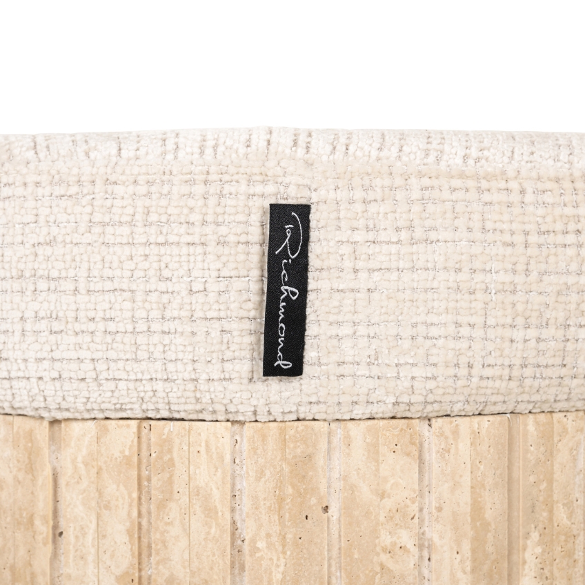Béžová čalouněná lavice Richmond Gallice 120 cm