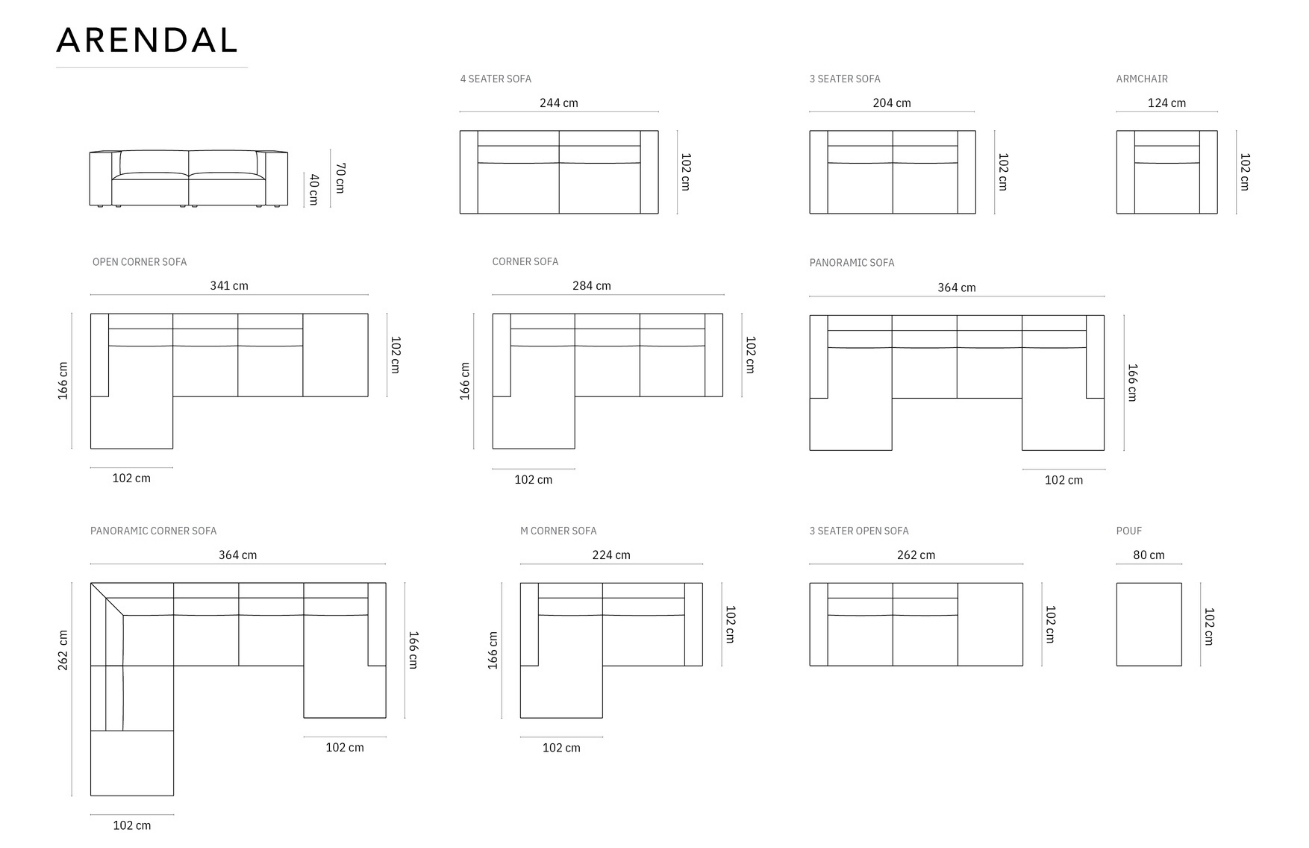 Růžová sametová rohová pohovka Cosmopolitan Design Arendal 224 cm, levá