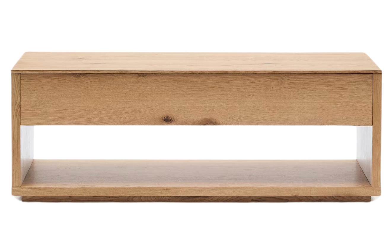 Vyklápěcí dubový konferenční stolek Kave Home Alguema 120 x 60 cm