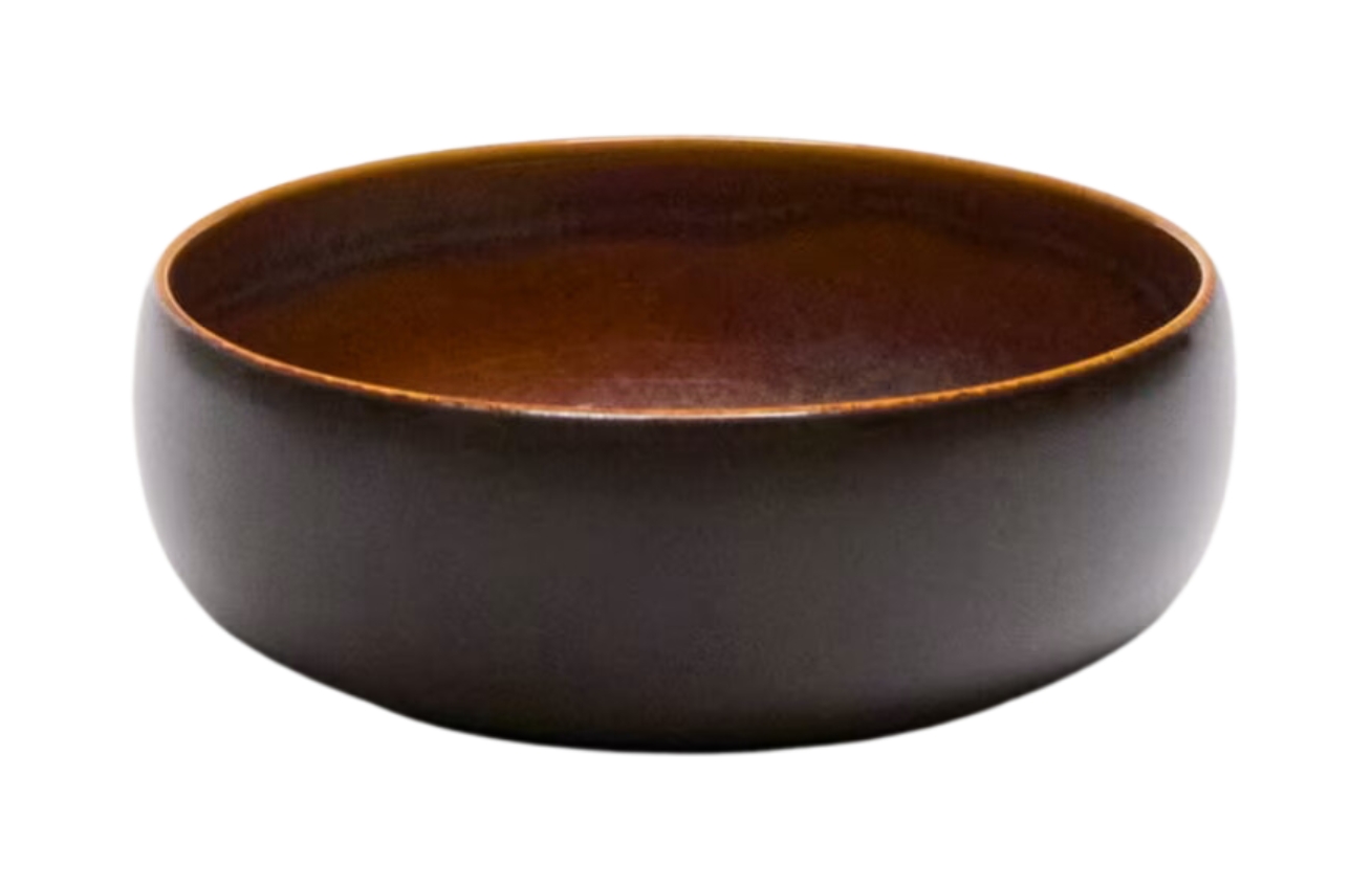 Hnědá keramická miska Kave Home Uilo 14,5 cm