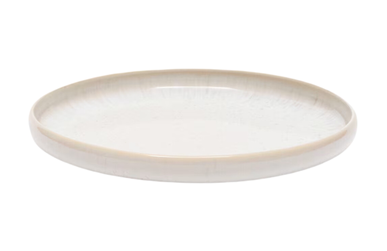 Bílý keramický dezertní talíř Kave Home Uilo 21,5 cm