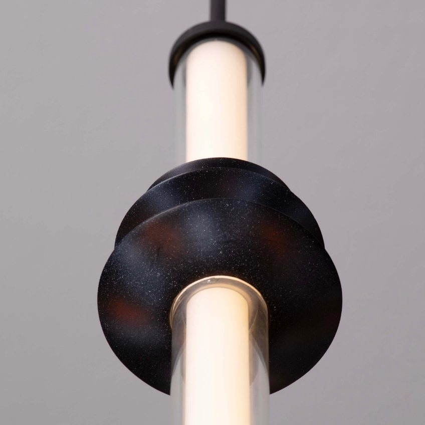 Černé závěsné LED světlo Nova Luce Atmosfera 8 cm