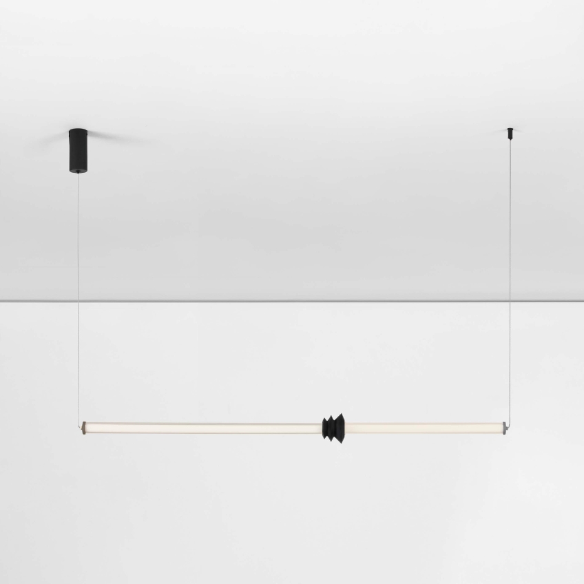 Černé závěsné LED světlo Nova Luce Atmosfera 110 cm