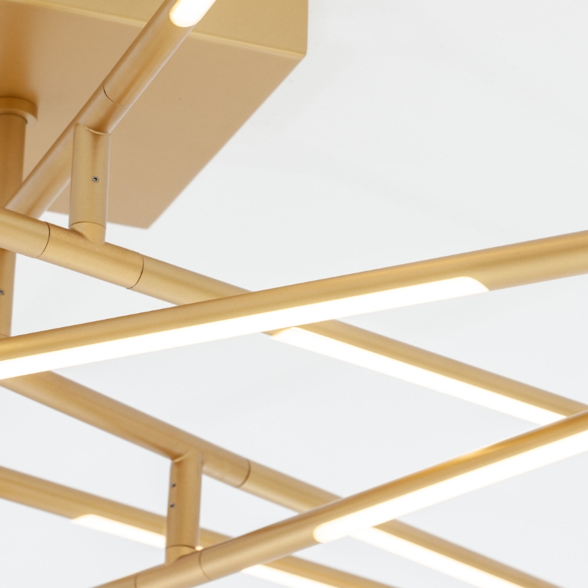 Zlaté kovové stropní LED světlo Nova Luce Raccio 94,5 cm