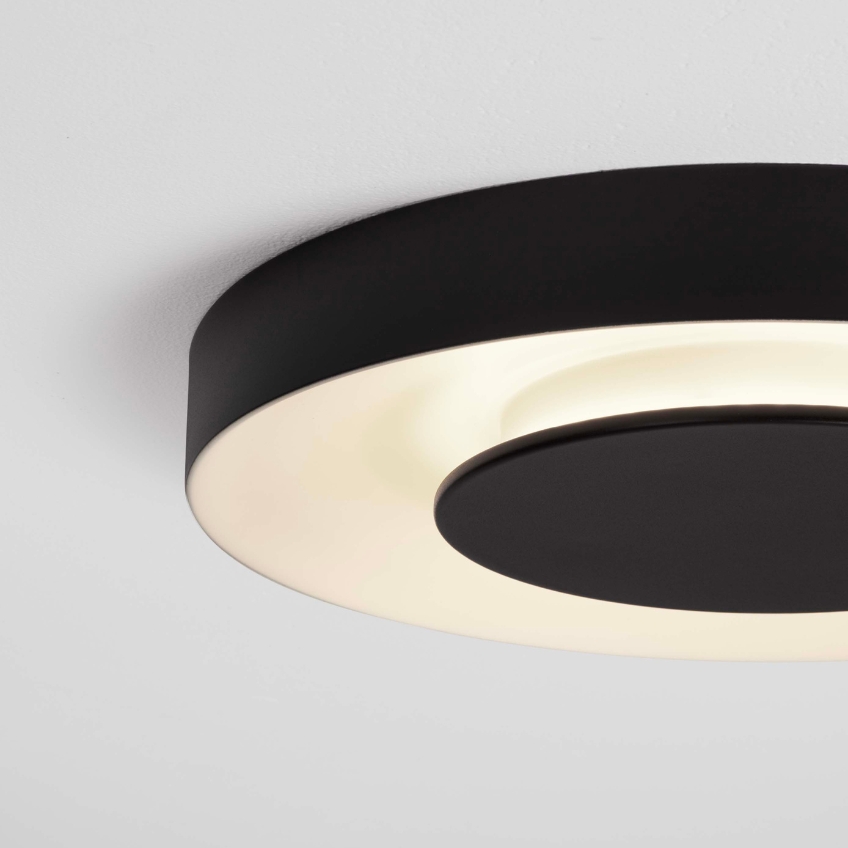 Černobílé kovové stropní LED světlo Nova Luce Pada 40 cm