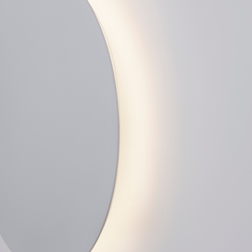 Bílé kovové nástěnné LED světlo Nova Luce Cyrcle 30 cm