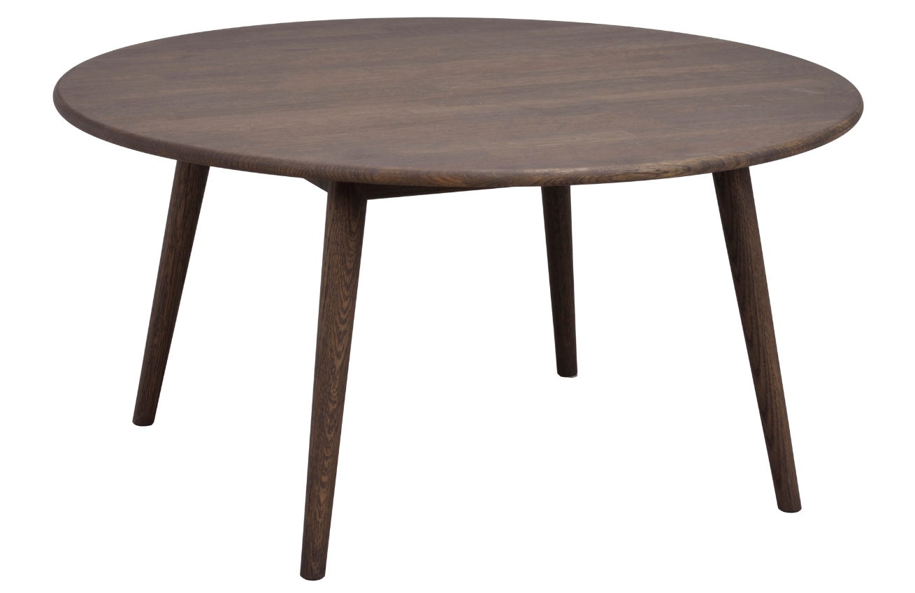 Tmav&yacute; dubov&yacute; konferenčn&iacute; stolek ROWICO TOMPKINS 90 cm