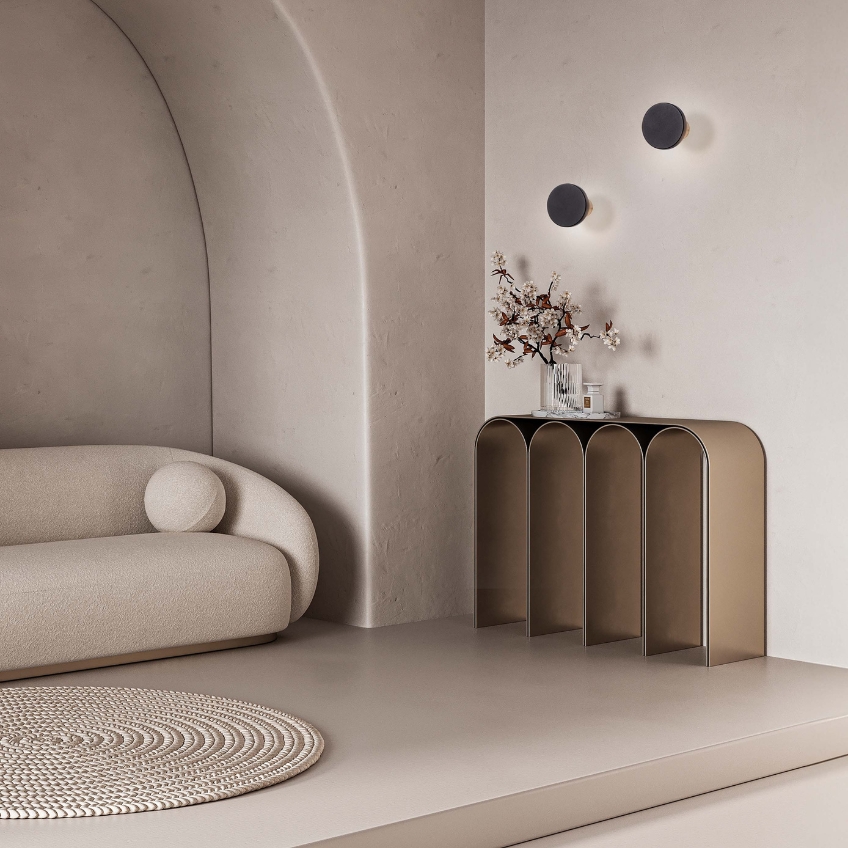 Černé kovové nástěnné LED světlo Nova Luce Nano 10 cm -fv-interier-25