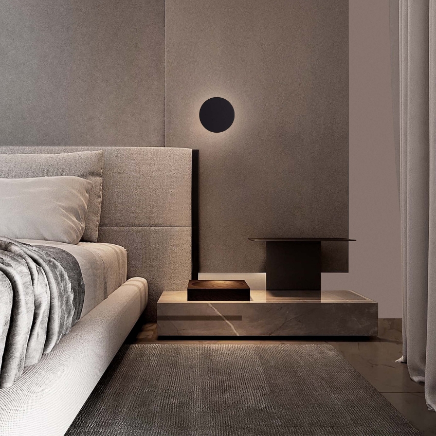 Černé kovové nástěnné LED světlo Nova Luce Nano 12 cm -fv-interier-25