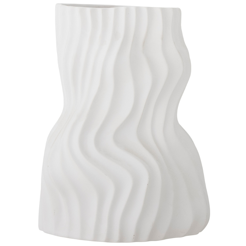Bílá keramická váza Bloomingville Sahal 25,5 cm