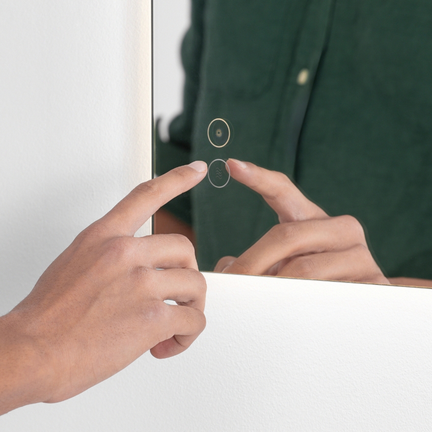 Závěsné zrcadlo s LED osvětlením Nova Luce Alda 70 x 120 cm