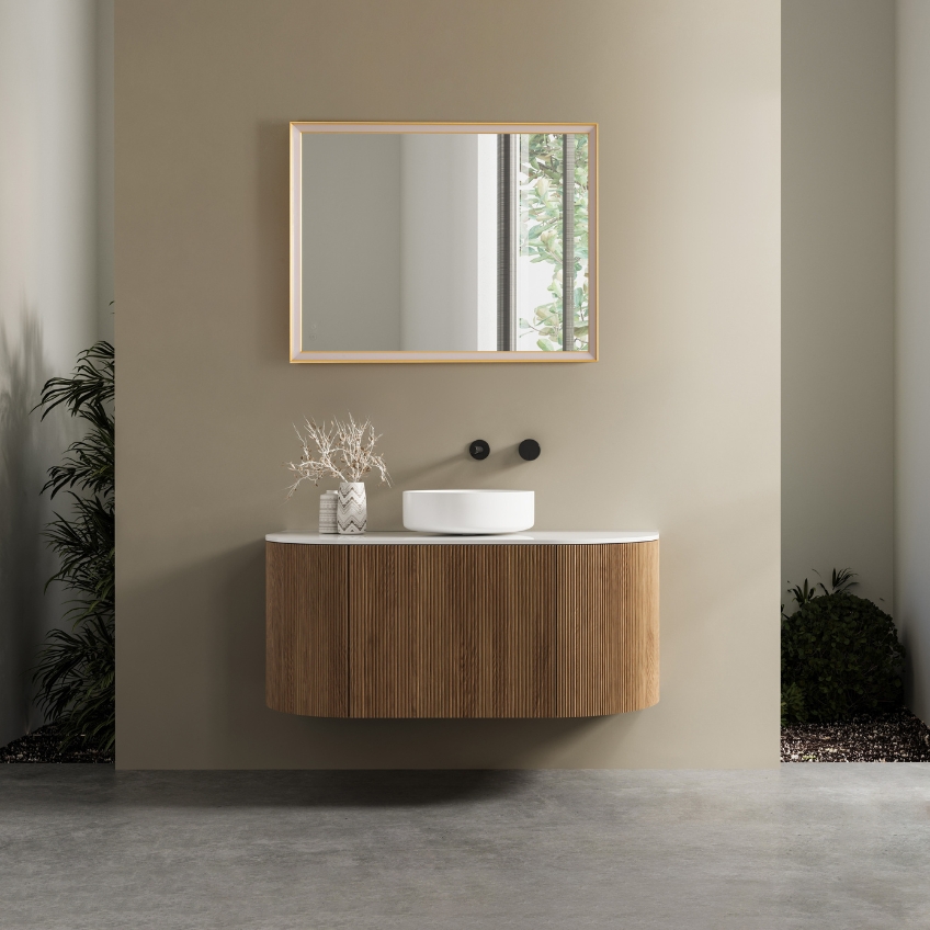 Zlaté závěsné zrcadlo s LED osvětlením Nova Luce Ambor 80 x 60 cm -fv-interier-25