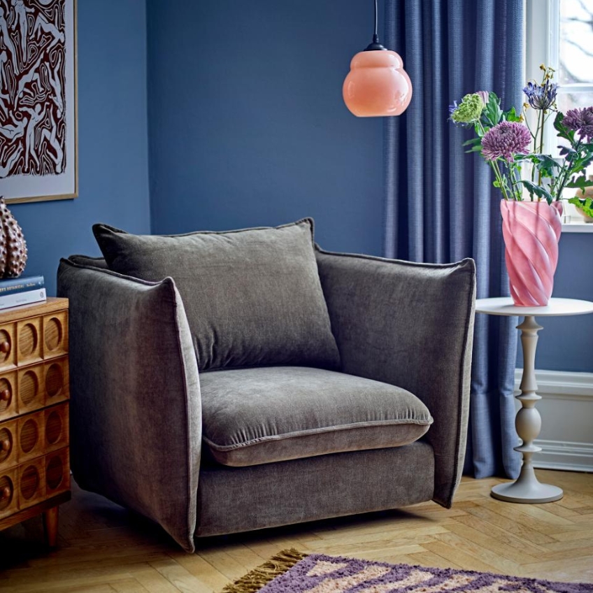 Šedý hliníkový odkládací stolek Bloomingville Annan 37,5 cm