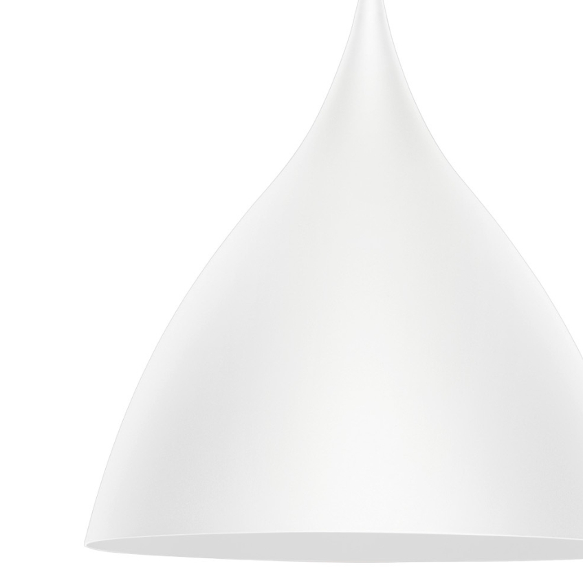 Bílé kovové závěsné světlo Nova Luce Syntopia 46 cm